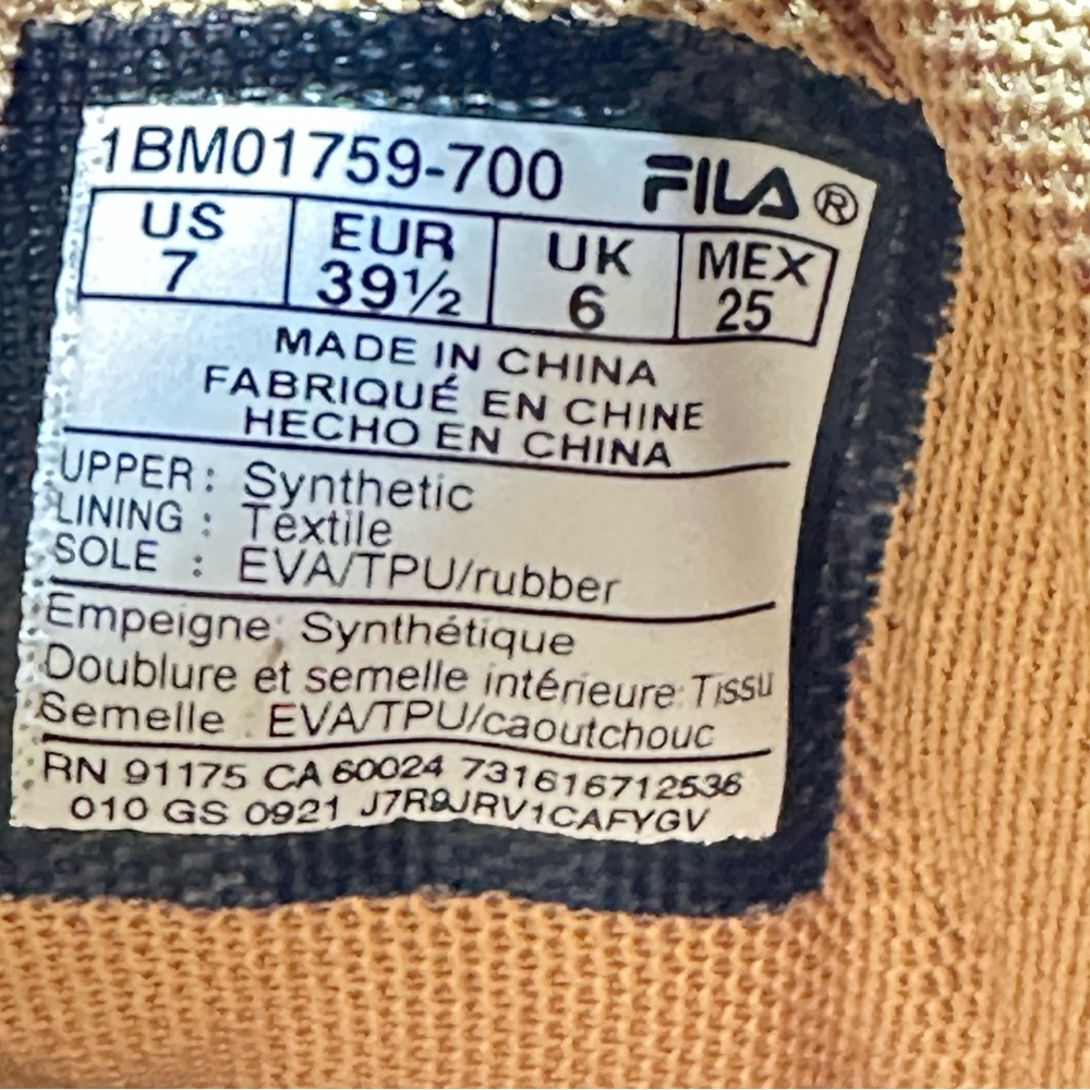 Fila Grant Hill 3 Metallic Gold Athletic Basketball Shoes Sz Men 7 Women… - Picture 8 of 8